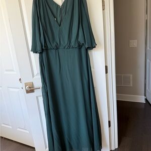 Elegant Teal Evening Gown